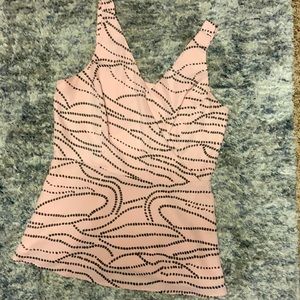 Beautiful light pink with gray print design.